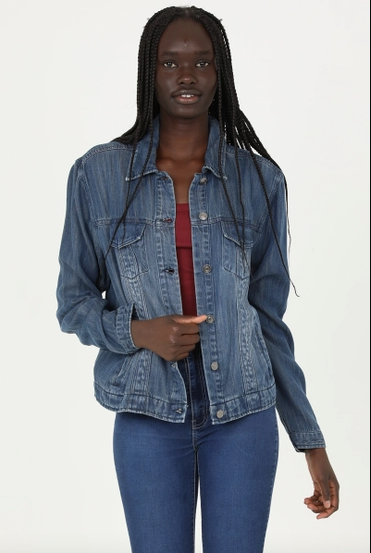 Dungaree Jacket-Jackets-Vixen Collection, Day Spa and Women's Boutique Located in Seattle, Washington