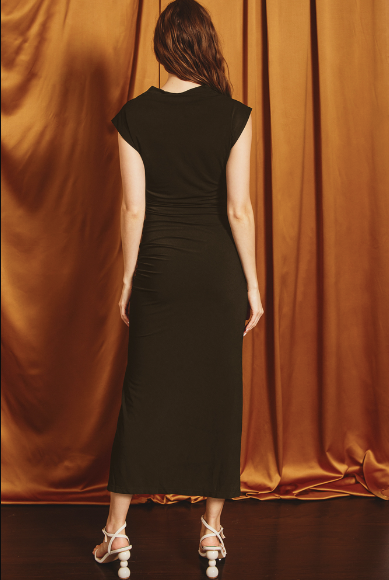 Sonnet Mock Midi Dress-Dresses-Vixen Collection, Day Spa and Women's Boutique Located in Seattle, Washington