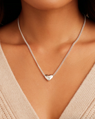 Lou Heart Charm Necklace-Necklaces-Vixen Collection, Day Spa and Women's Boutique Located in Seattle, Washington