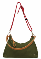 Cosette Canvas Shoulder Bag-Bags + Wallets-Vixen Collection, Day Spa and Women's Boutique Located in Seattle, Washington