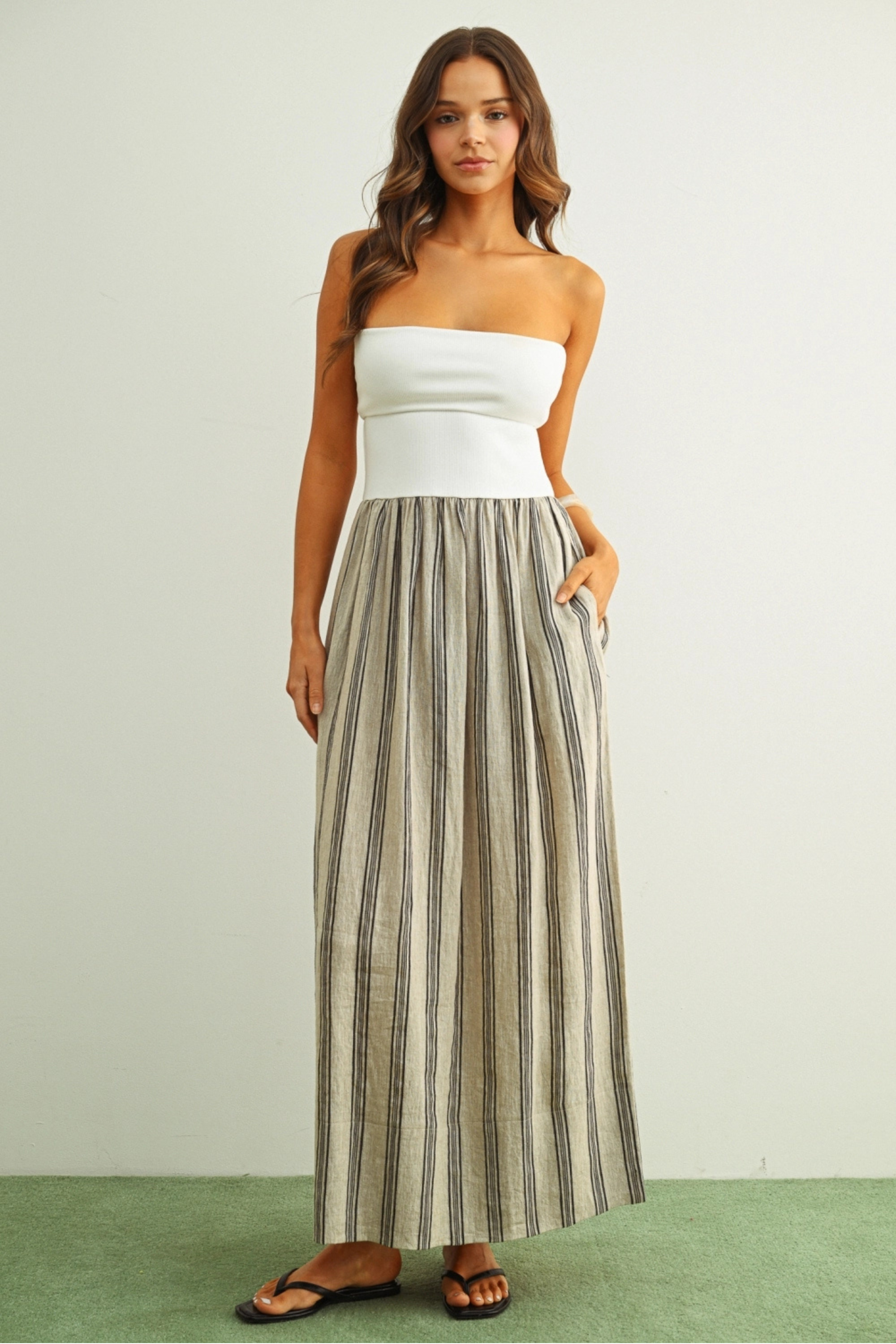 Seabreeze Bandeau Dress-Dresses-Vixen Collection, Day Spa and Women's Boutique Located in Seattle, Washington