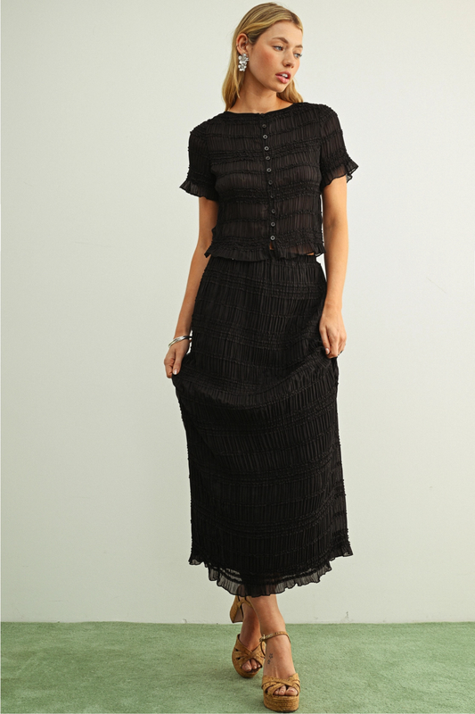 Seabreeze Midi Skirt-Skirts-Vixen Collection, Day Spa and Women's Boutique Located in Seattle, Washington