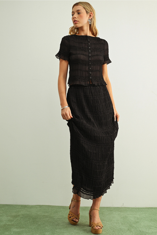 Seabreeze Midi Skirt-Skirts-Vixen Collection, Day Spa and Women's Boutique Located in Seattle, Washington