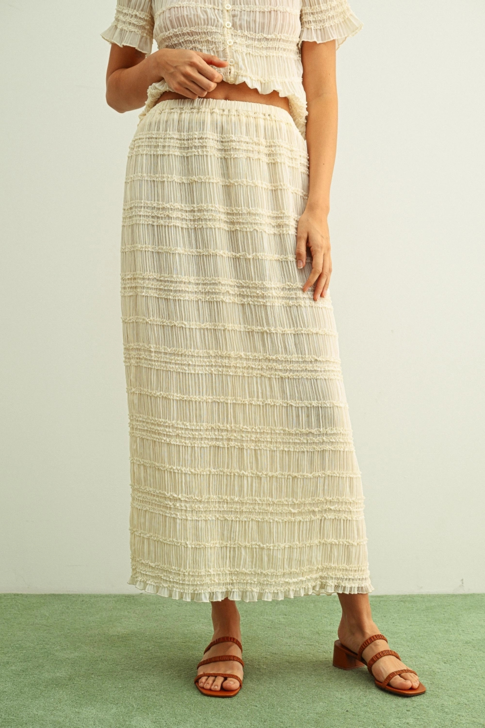 Seabreeze Midi Skirt-Skirts-Vixen Collection, Day Spa and Women's Boutique Located in Seattle, Washington