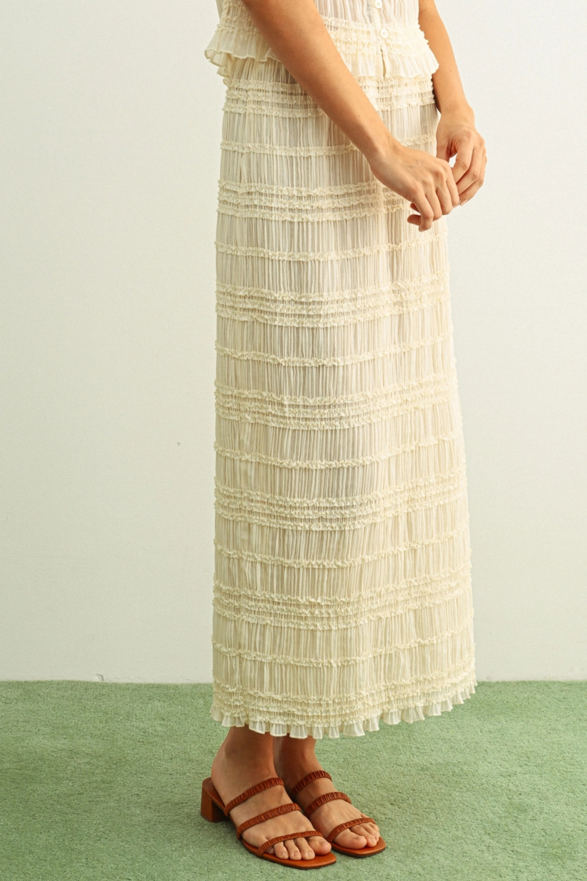 Seabreeze Midi Skirt-Skirts-Vixen Collection, Day Spa and Women's Boutique Located in Seattle, Washington