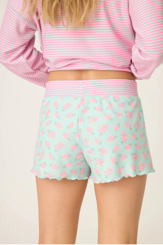 Secret Garden Shorts-Loungewear Bottoms-Vixen Collection, Day Spa and Women's Boutique Located in Seattle, Washington