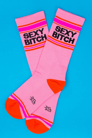 Sexy Bitch Gym Crew Socks-Socks-Vixen Collection, Day Spa and Women's Boutique Located in Seattle, Washington