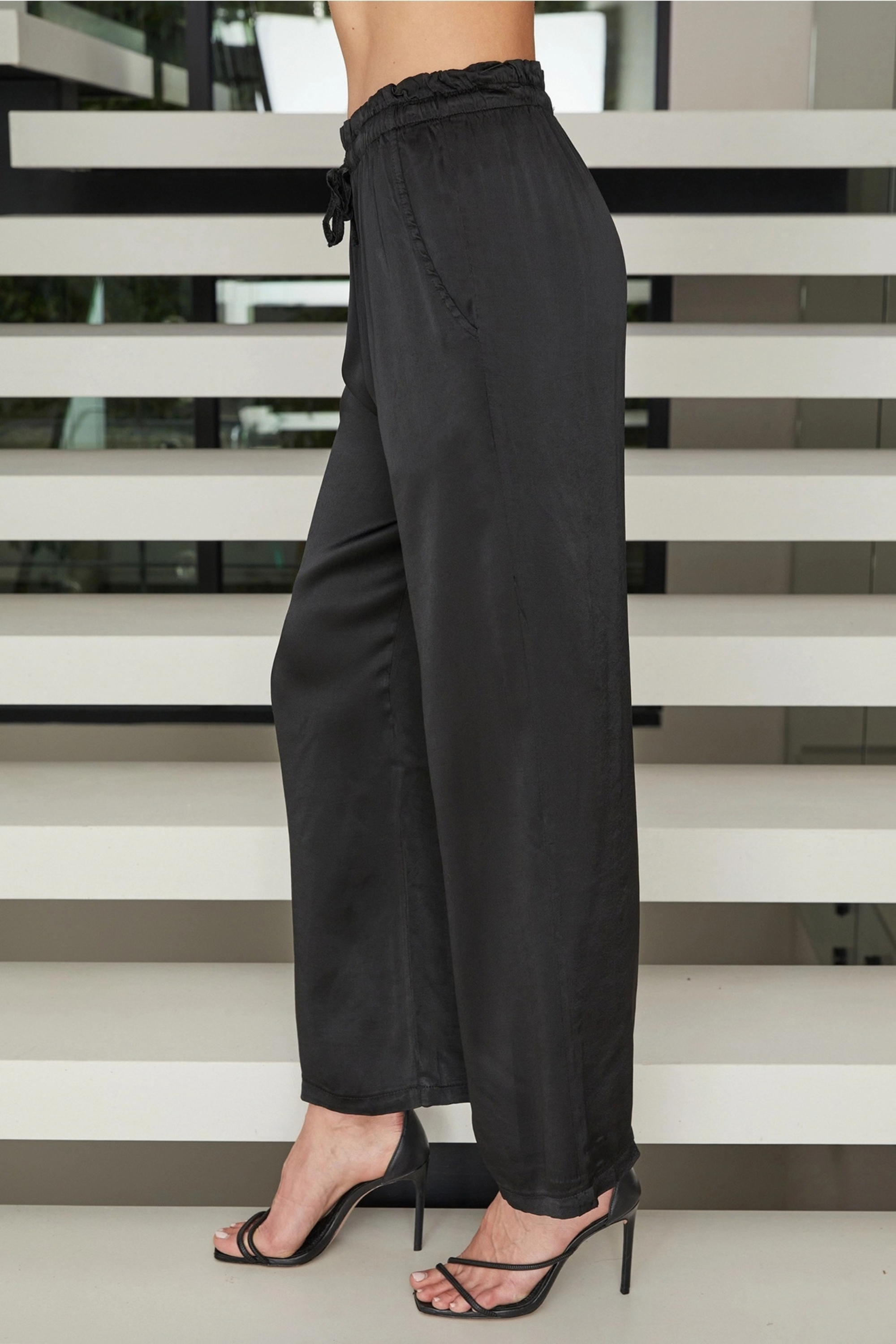 Sexy in Satin Trousers-Pants-Vixen Collection, Day Spa and Women's Boutique Located in Seattle, Washington