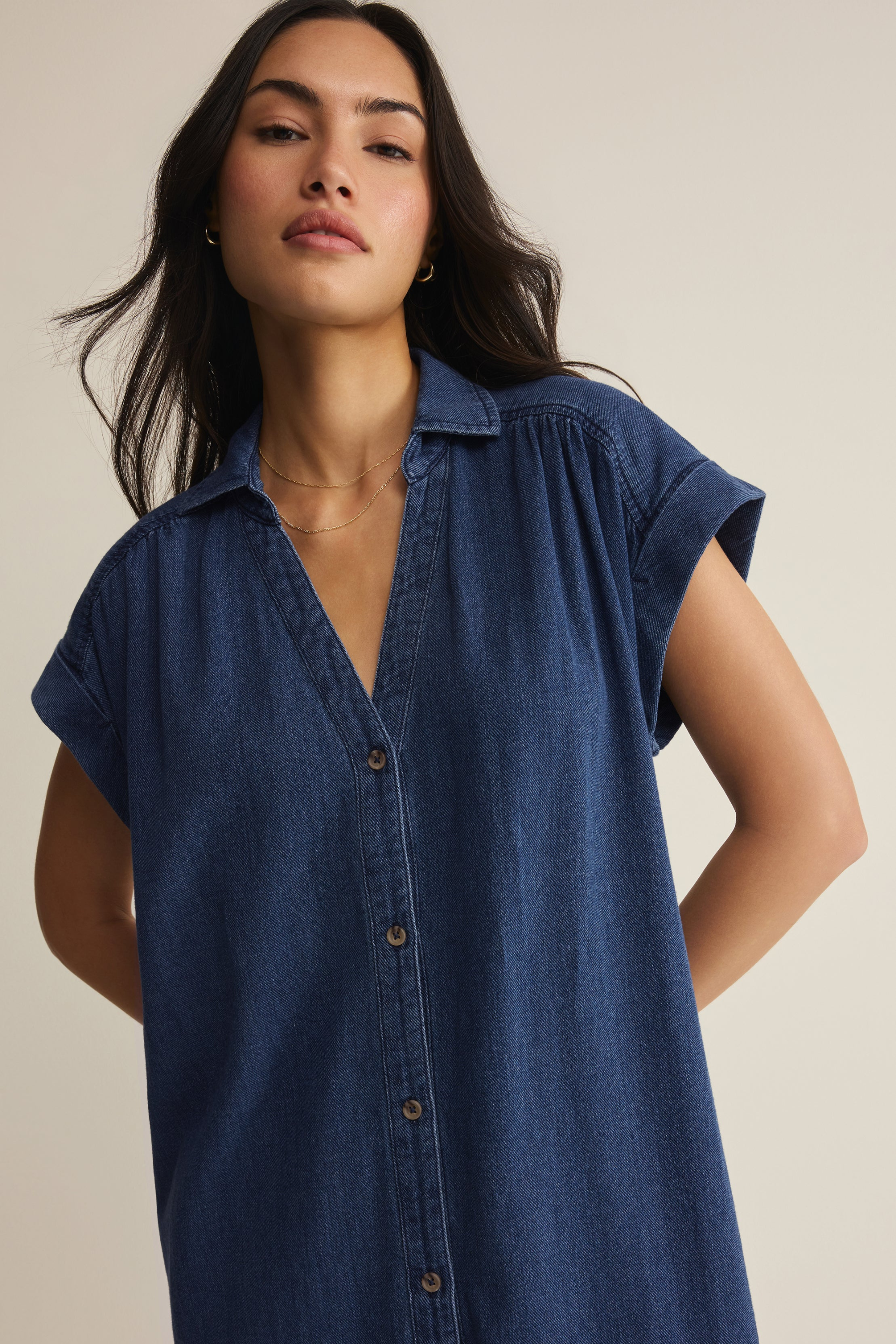 Shellbound Twill Dress-Dresses-Vixen Collection, Day Spa and Women's Boutique Located in Seattle, Washington