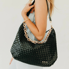 Sienna Slouchy Woven Shoulder Bag-Bags + Wallets-Vixen Collection, Day Spa and Women's Boutique Located in Seattle, Washington