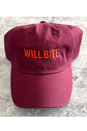 Will Bite Baseball Cap-Hats-Vixen Collection, Day Spa and Women's Boutique Located in Seattle, Washington