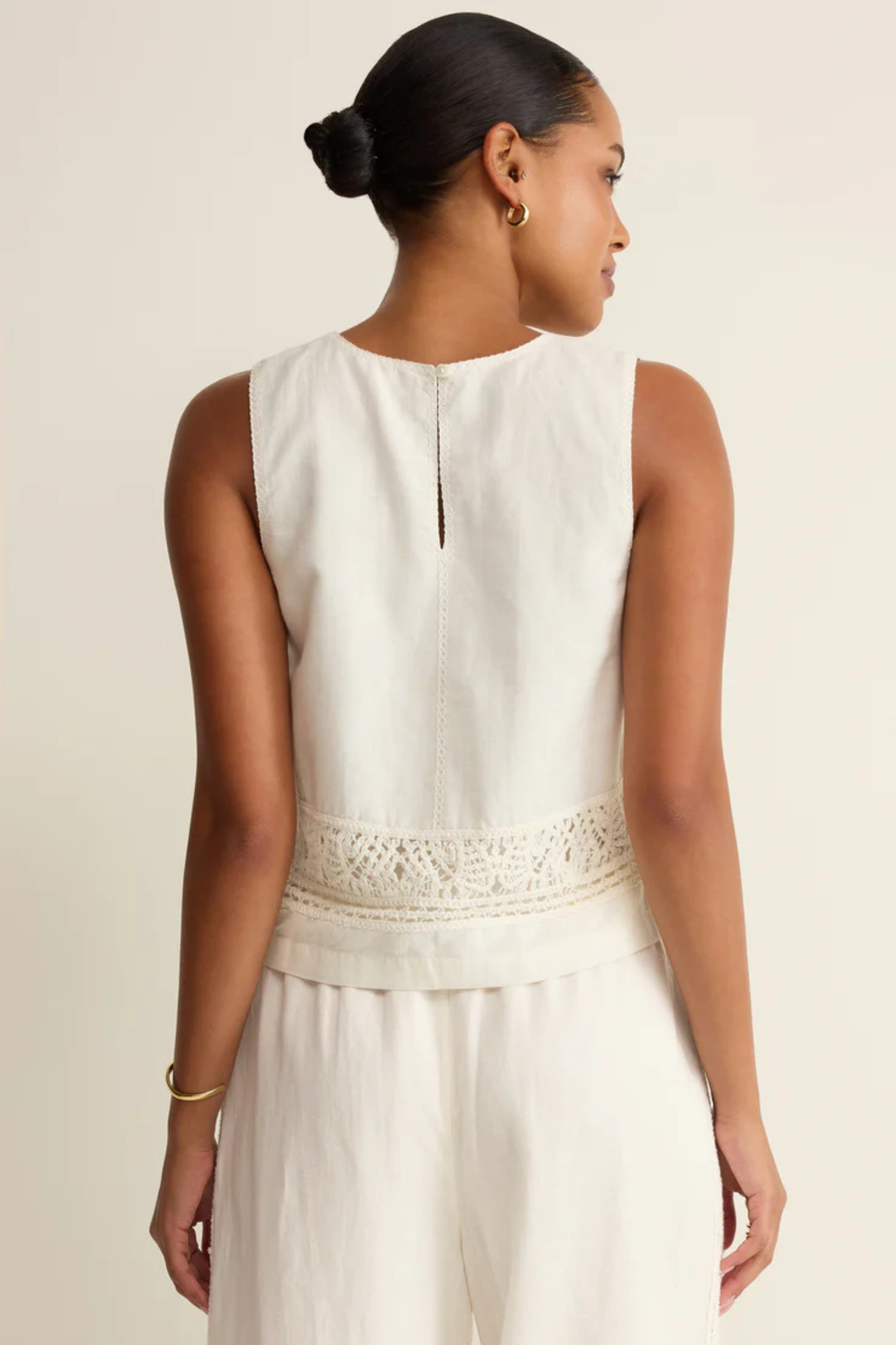 Sloane Embroidered Top-Tank Tops-Vixen Collection, Day Spa and Women's Boutique Located in Seattle, Washington