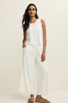Sloane Linen Top-Tank Tops-Vixen Collection, Day Spa and Women's Boutique Located in Seattle, Washington