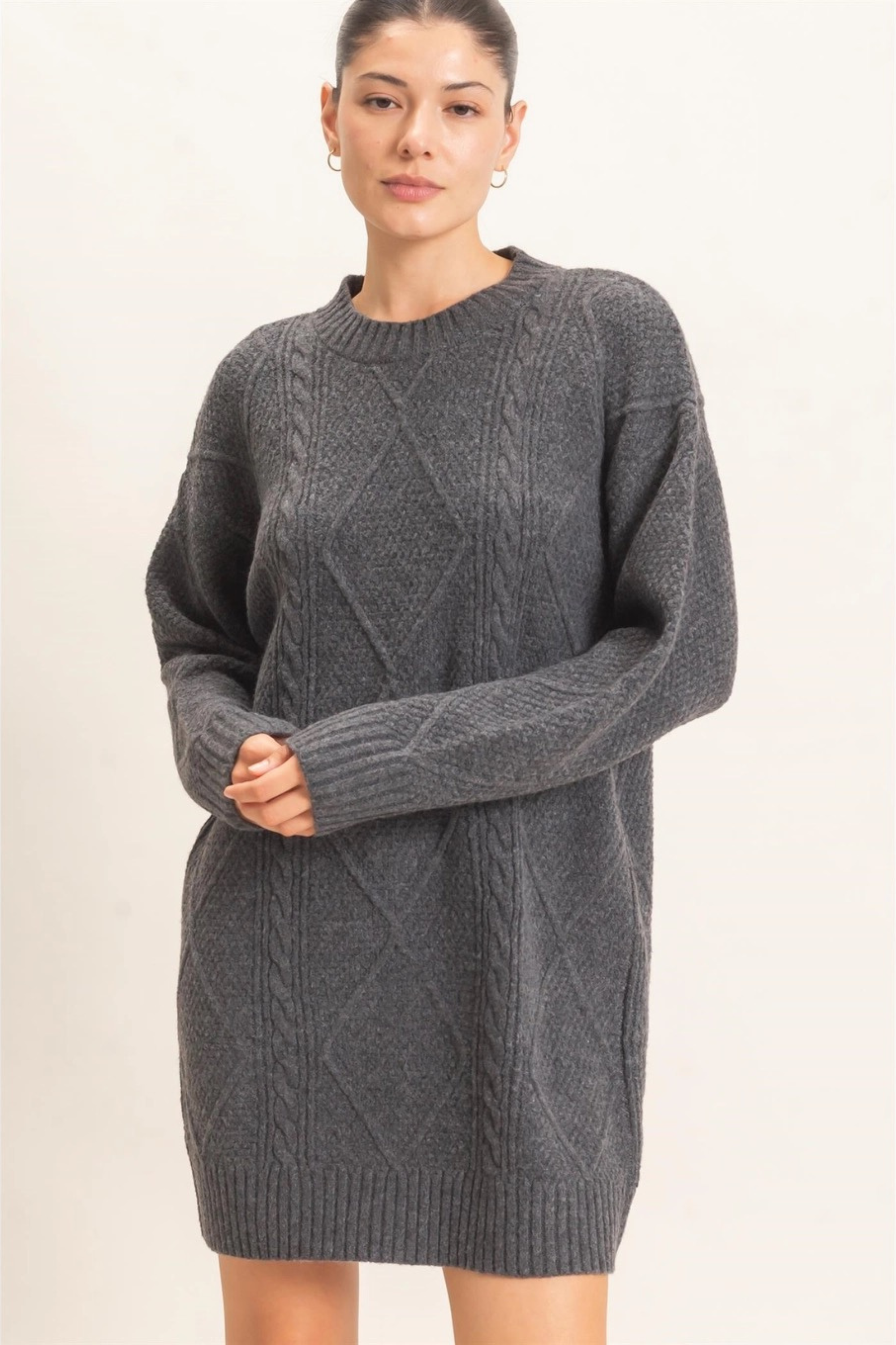 So Sweet Sweater Dress-Dresses-Vixen Collection, Day Spa and Women's Boutique Located in Seattle, Washington