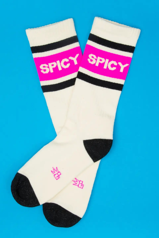 Spicy Gym Crew Socks-Socks-Vixen Collection, Day Spa and Women's Boutique Located in Seattle, Washington