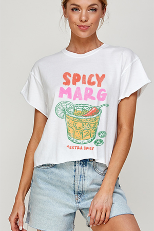 Spicy Marg Graphic Tee-Tops-Vixen Collection, Day Spa and Women's Boutique Located in Seattle, Washington
