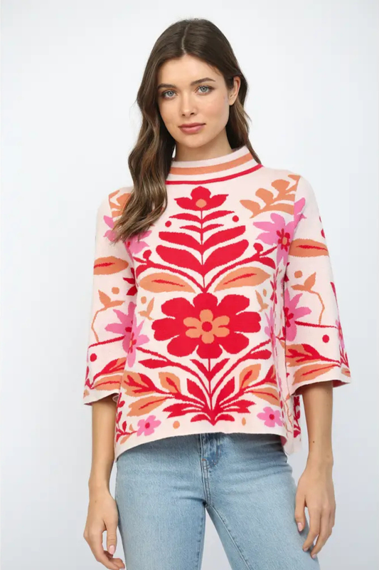 Spring Fling Sweater-Sweaters-Vixen Collection, Day Spa and Women's Boutique Located in Seattle, Washington