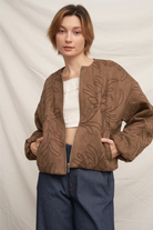 Spring Mornings Bomber Jacket-Jackets-Vixen Collection, Day Spa and Women's Boutique Located in Seattle, Washington