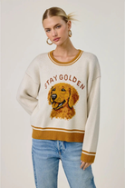 Stay Golden Sweater-Sweaters-Vixen Collection, Day Spa and Women's Boutique Located in Seattle, Washington