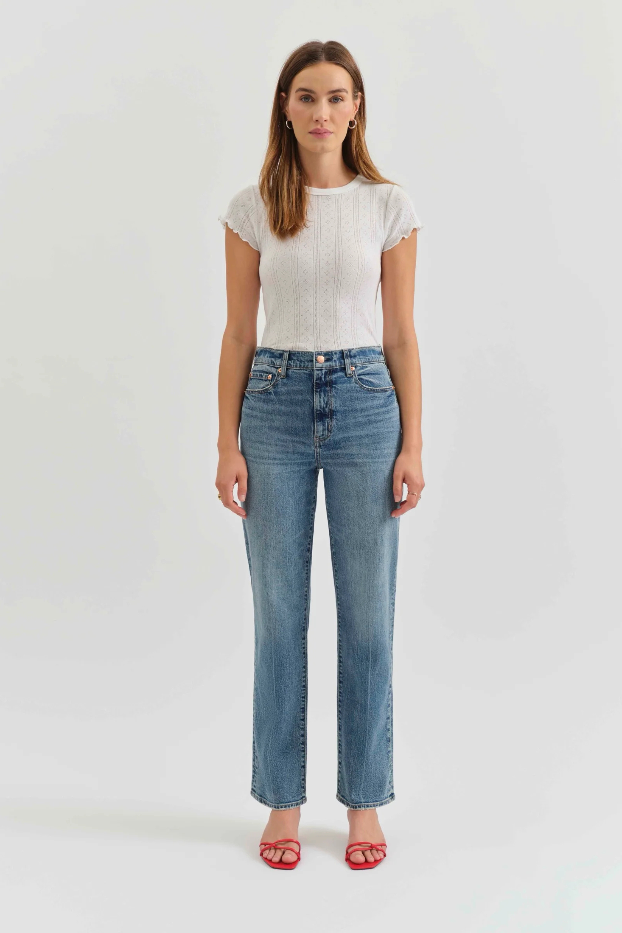 Sundaze High Rise Straight Leg-Denim-Vixen Collection, Day Spa and Women's Boutique Located in Seattle, Washington