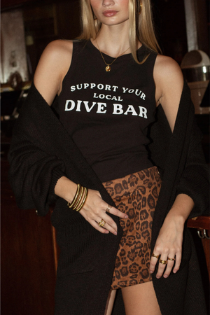 Support Your Local Dive Bar Tank-Tank Tops-Vixen Collection, Day Spa and Women's Boutique Located in Seattle, Washington