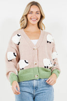 Sweet Dreams Sheep Cardigan-Cardigans-Vixen Collection, Day Spa and Women's Boutique Located in Seattle, Washington