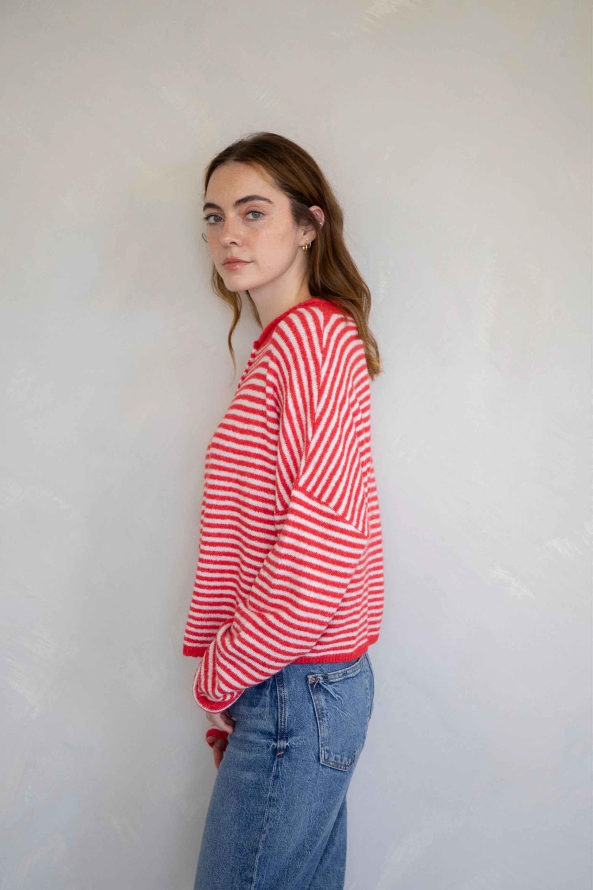 THE Striped Cardigan-Sweaters-Vixen Collection, Day Spa and Women's Boutique Located in Seattle, Washington