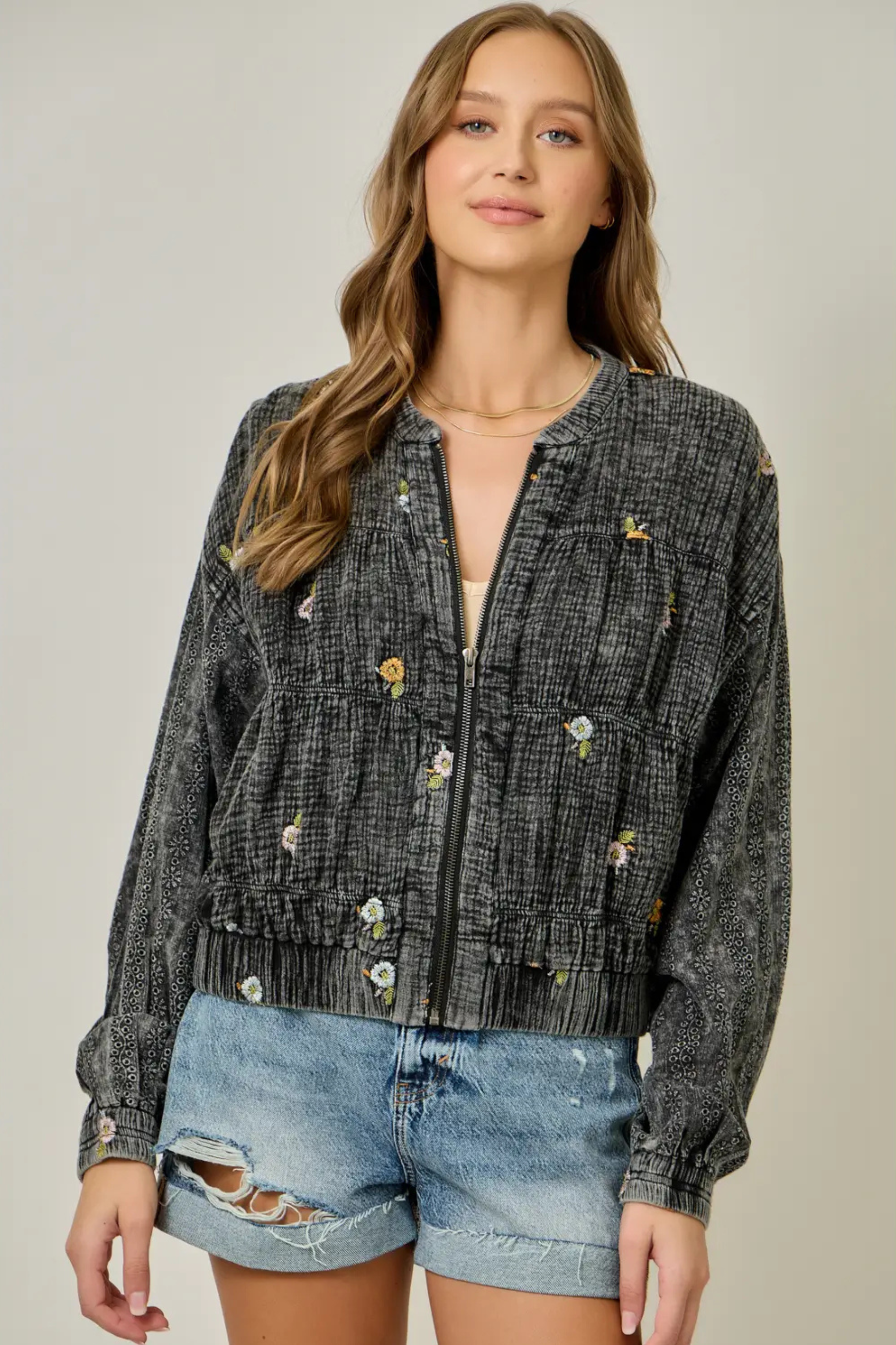 Tidal Bloom Jacket-Jackets-Vixen Collection, Day Spa and Women's Boutique Located in Seattle, Washington