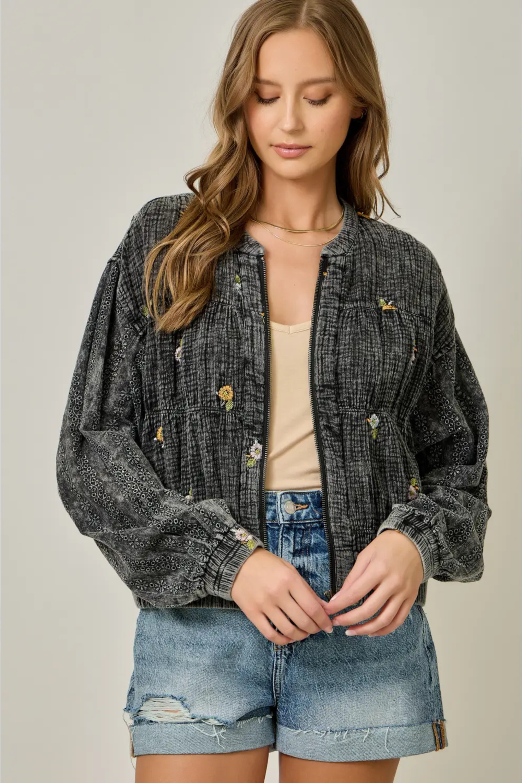 Tidal Bloom Jacket-Jackets-Vixen Collection, Day Spa and Women's Boutique Located in Seattle, Washington