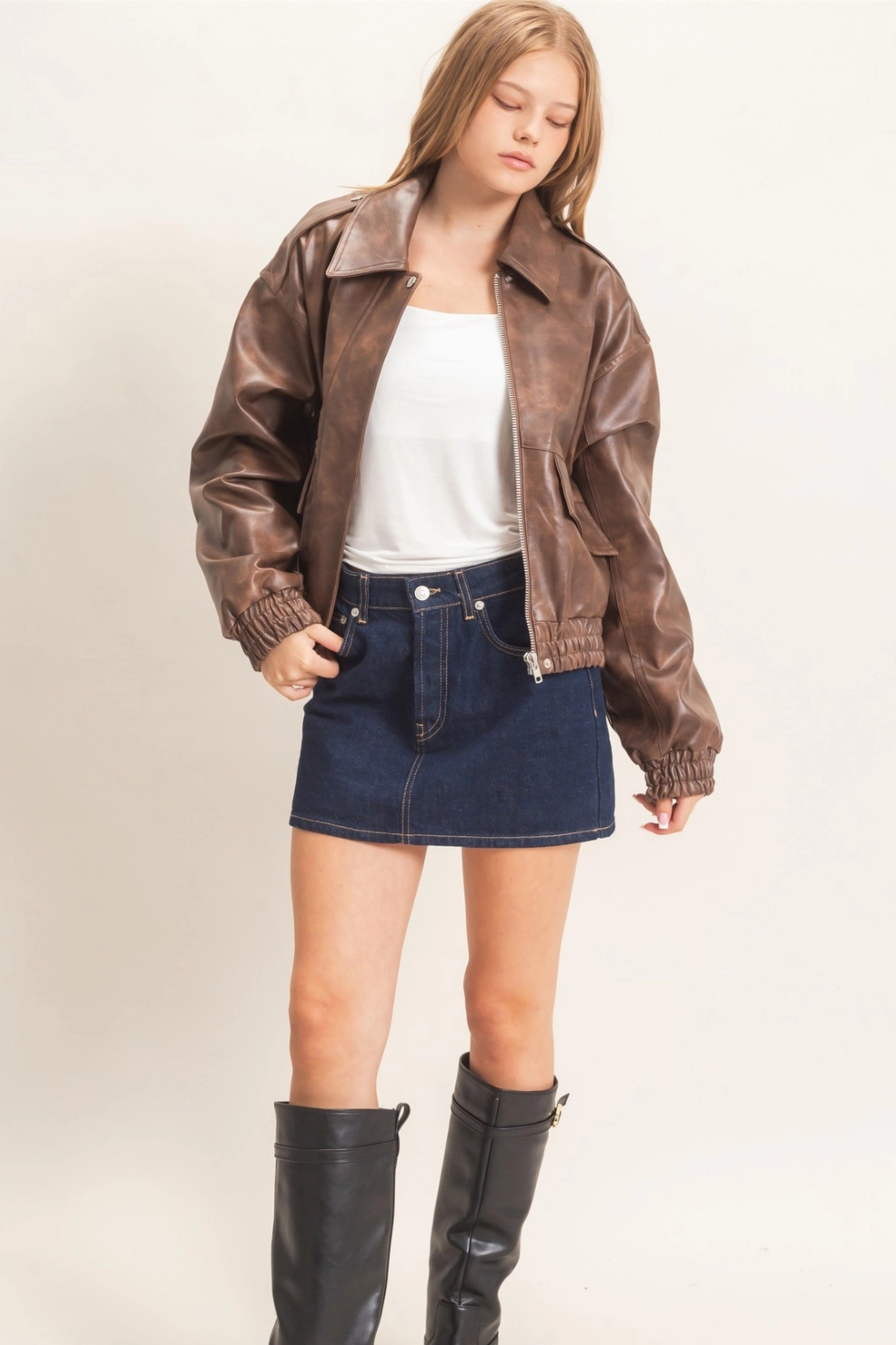 Tiff Bomber Jacket-Jackets-Vixen Collection, Day Spa and Women's Boutique Located in Seattle, Washington