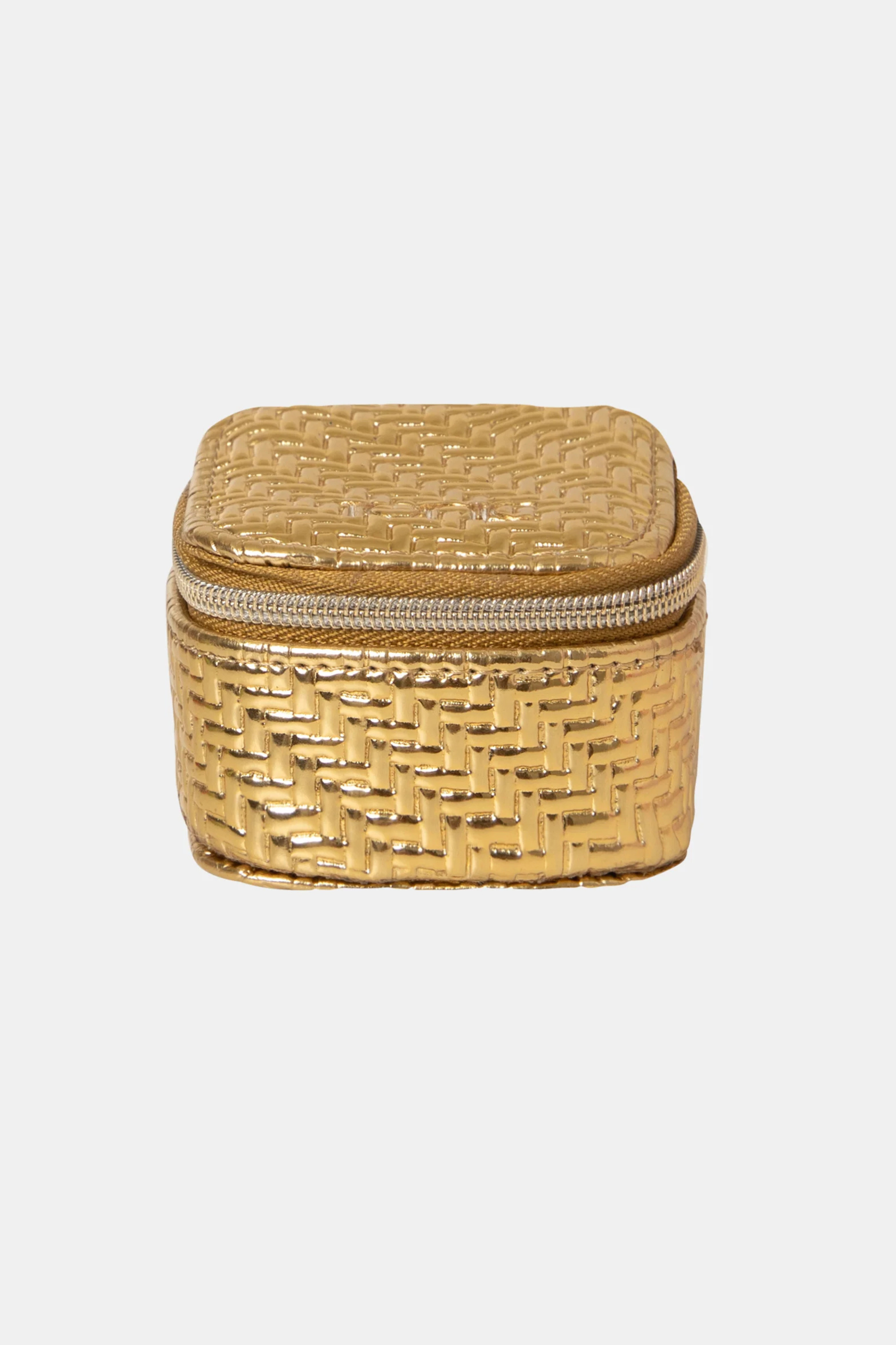Mini Herringbone Jewelry Cube-Bags + Wallets-Vixen Collection, Day Spa and Women's Boutique Located in Seattle, Washington