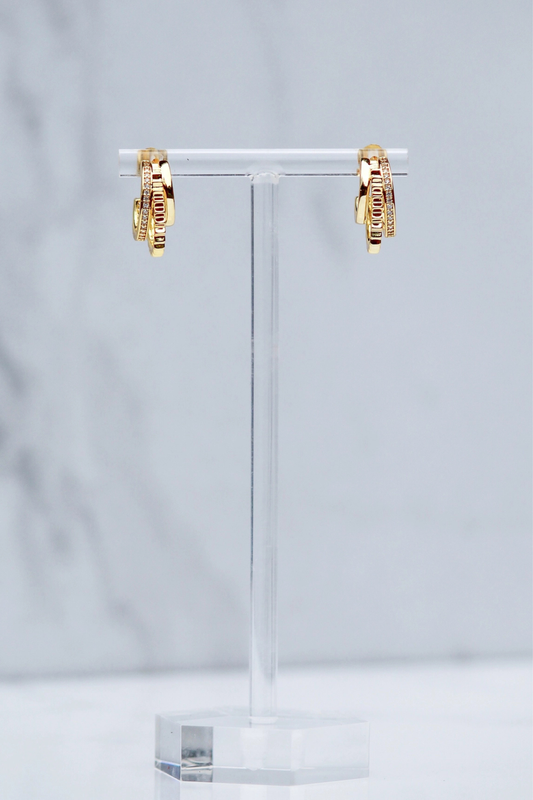 Triple Threat Huggies-Earrings-Vixen Collection, Day Spa and Women's Boutique Located in Seattle, Washington