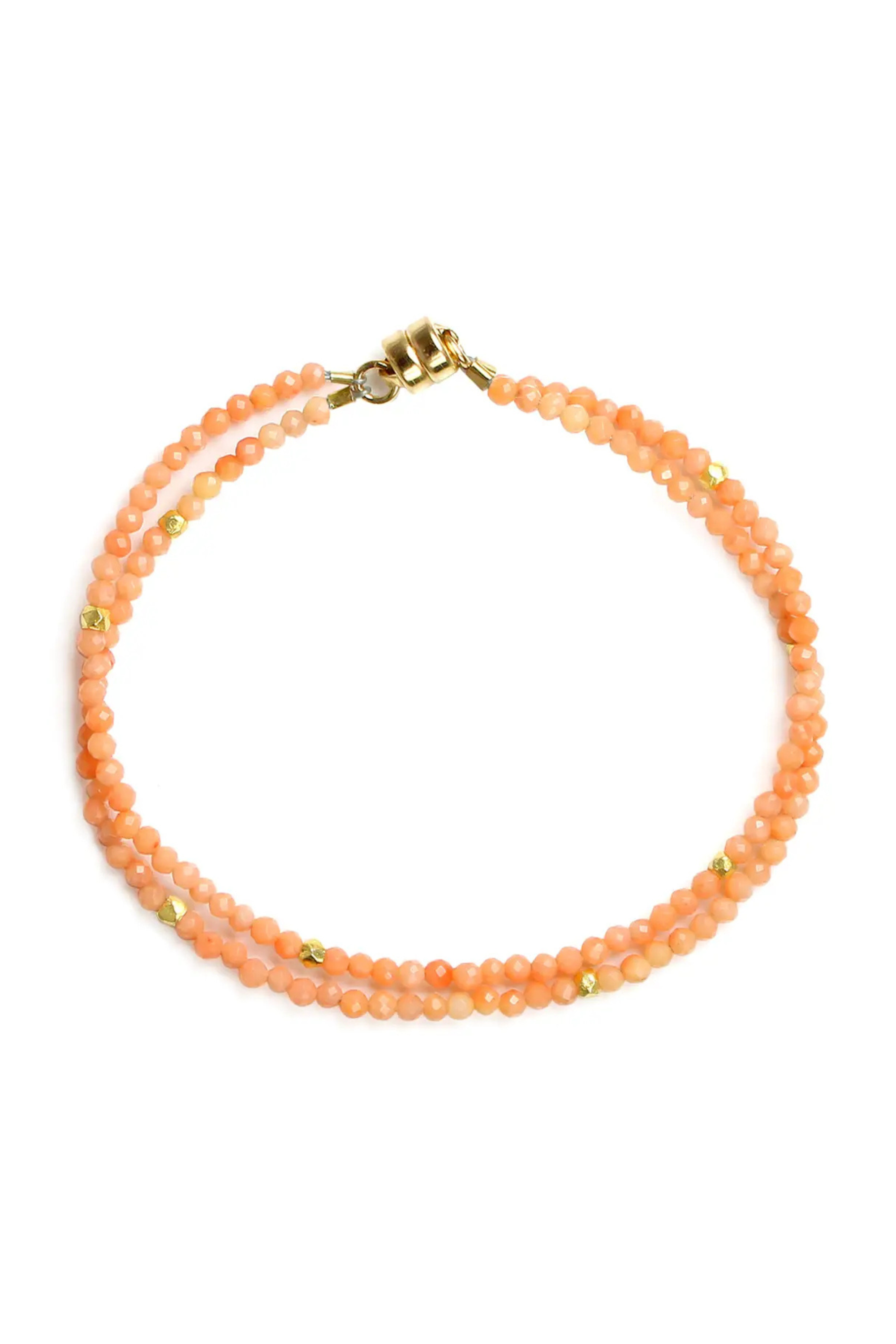 Twin Strand Coral Bracelet-Jewelry-Vixen Collection, Day Spa and Women's Boutique Located in Seattle, Washington