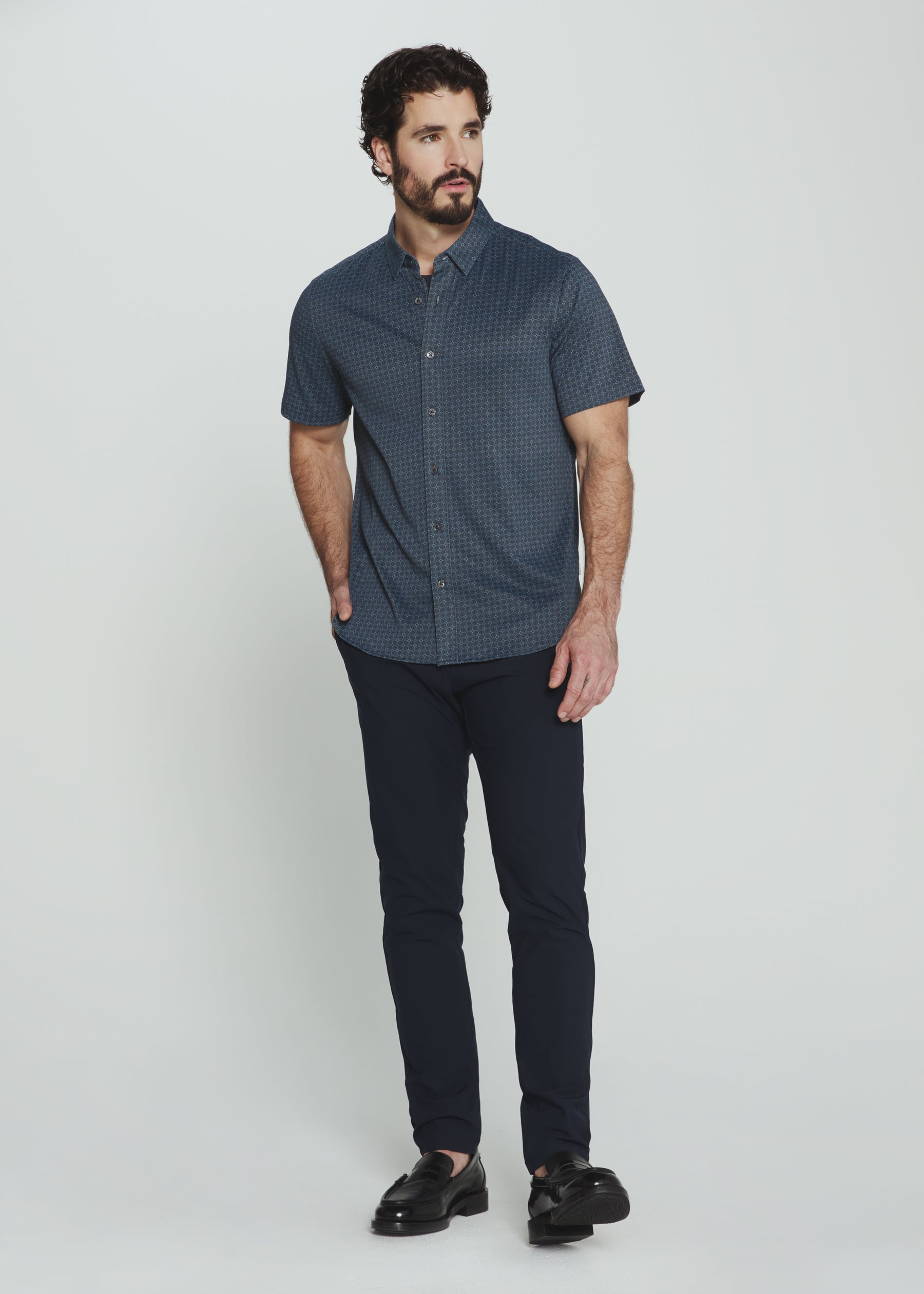 Landen Short Sleeve Shirt-Men's Tops-Vixen Collection, Day Spa and Women's Boutique Located in Seattle, Washington