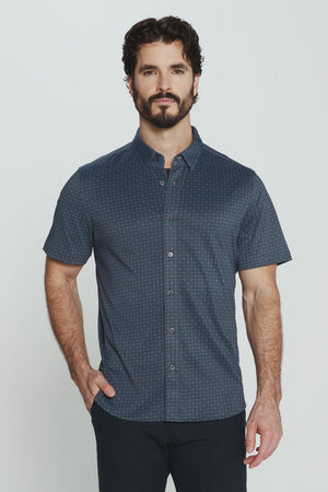 Landen Short Sleeve Shirt-Men's Tops-Vixen Collection, Day Spa and Women's Boutique Located in Seattle, Washington