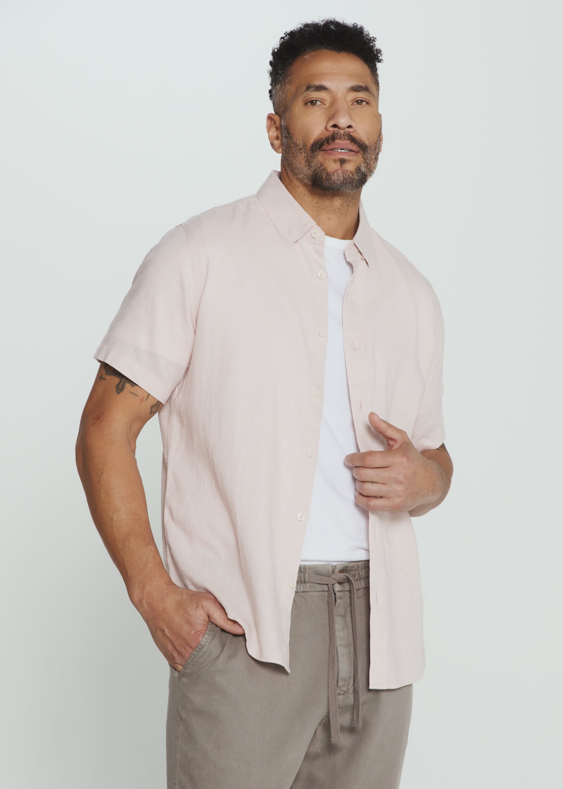 Oasis Short Sleeve Shirt-Men's Tops-Vixen Collection, Day Spa and Women's Boutique Located in Seattle, Washington