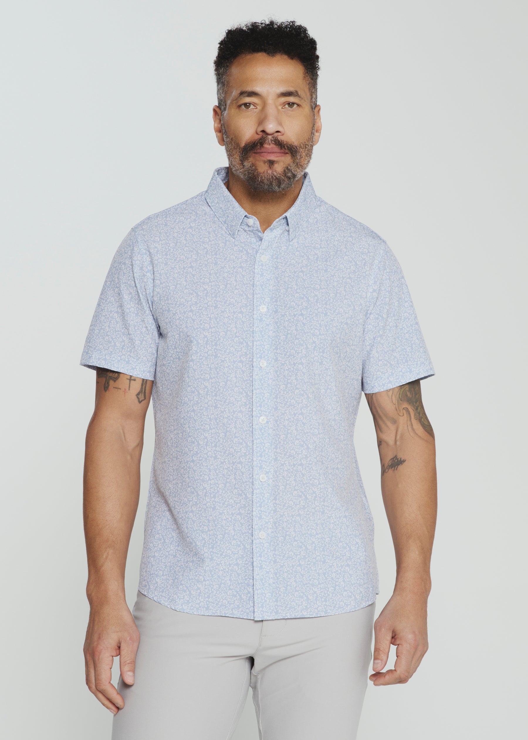 Olivier Short Sleeve Shirt-Men's Tops-Vixen Collection, Day Spa and Women's Boutique Located in Seattle, Washington