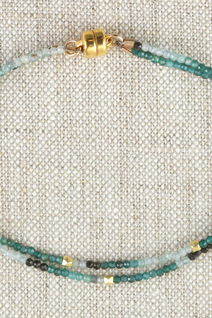 Grandiederite 2 Strand Gold Bracelet-Bracelet-Vixen Collection, Day Spa and Women's Boutique Located in Seattle, Washington