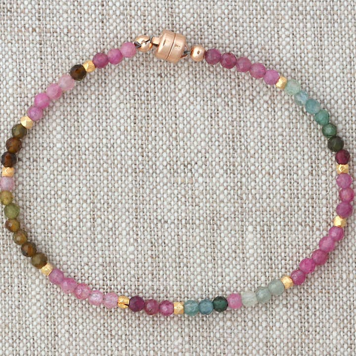 Multi Color Tourmaline Bracelet-Bracelet-Vixen Collection, Day Spa and Women's Boutique Located in Seattle, Washington