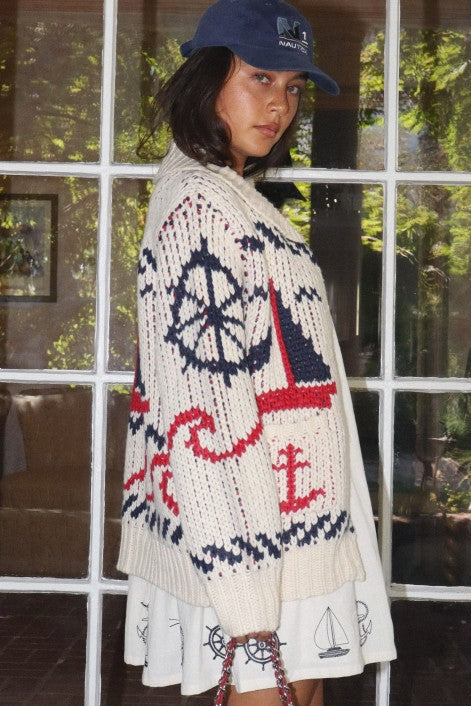 The Skipper Knit Cardigan-Sweaters-Vixen Collection, Day Spa and Women's Boutique Located in Seattle, Washington