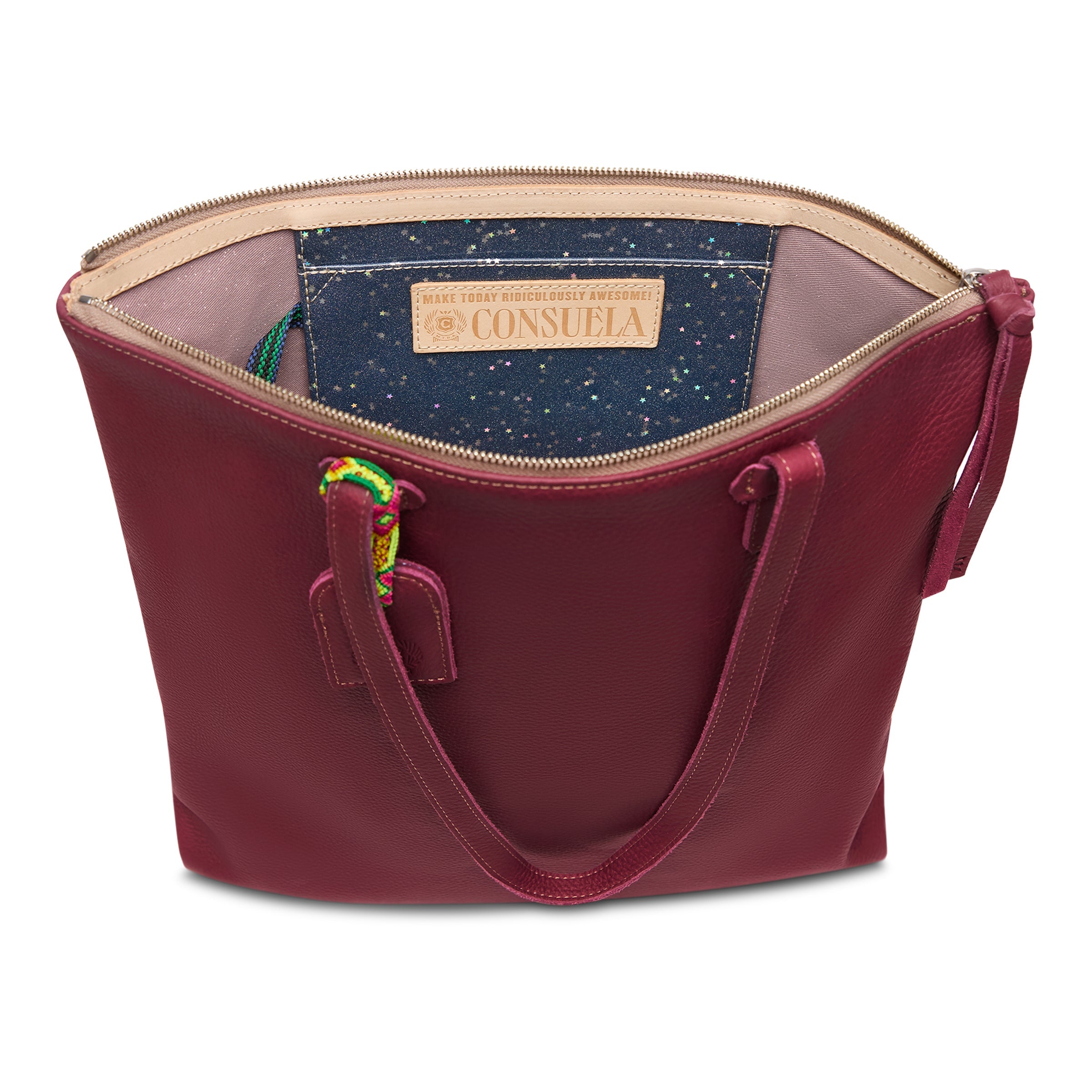 Consuela Plum Shopper Tote-Bags + Wallets-Vixen Collection, Day Spa and Women's Boutique Located in Seattle, Washington
