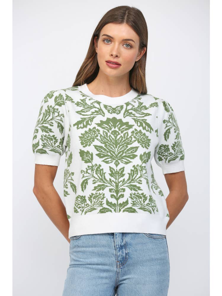 Greenhouse Glow Sweater-Tops-Vixen Collection, Day Spa and Women's Boutique Located in Seattle, Washington