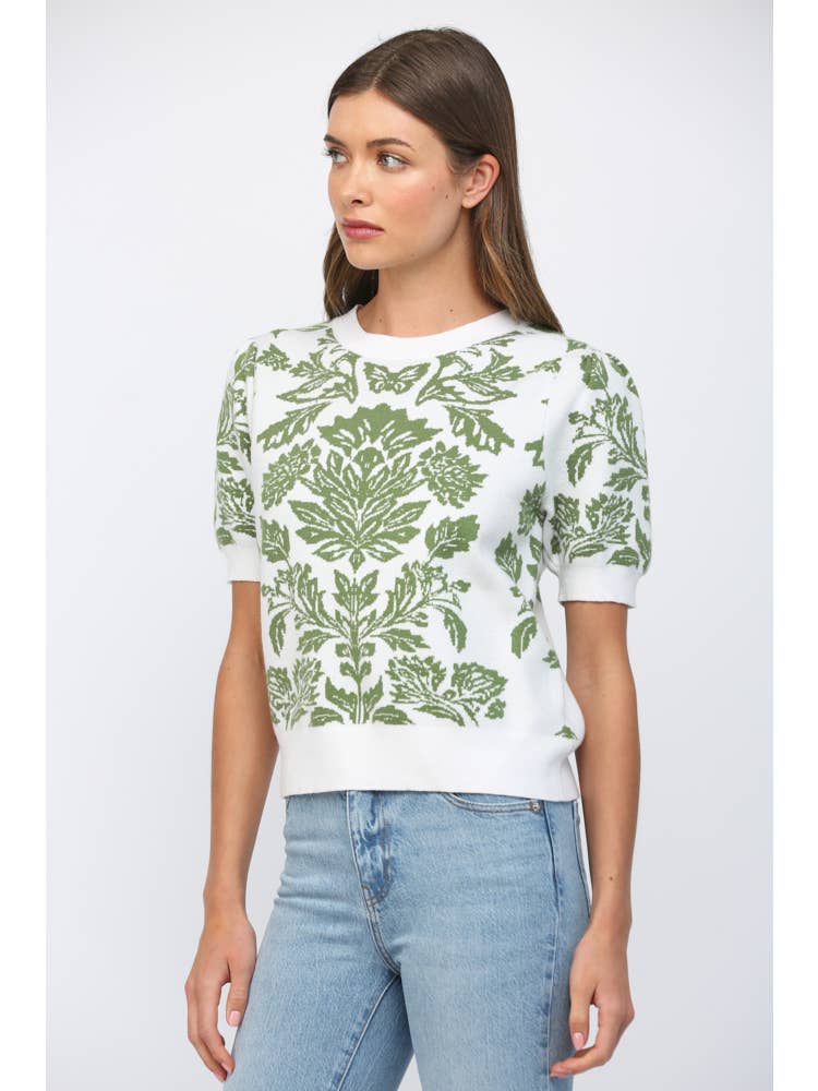 Greenhouse Glow Sweater-Tops-Vixen Collection, Day Spa and Women's Boutique Located in Seattle, Washington