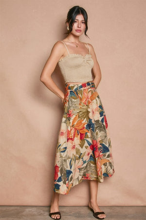 Wildgarden Muse Midi Skirt-Skirts-Vixen Collection, Day Spa and Women's Boutique Located in Seattle, Washington