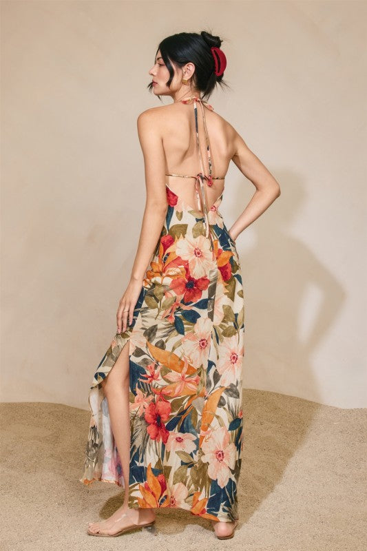 Botanic Birdsong Maxi Dress-Dresses-Vixen Collection, Day Spa and Women's Boutique Located in Seattle, Washington