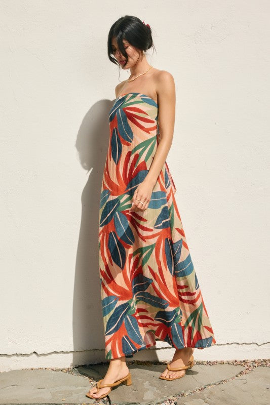 Island Afterglow Maxi Dress-Dresses-Vixen Collection, Day Spa and Women's Boutique Located in Seattle, Washington