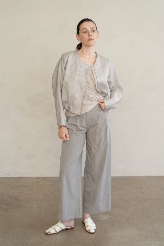 Slate Edge Sculpt Jacket-Jackets-Vixen Collection, Day Spa and Women's Boutique Located in Seattle, Washington
