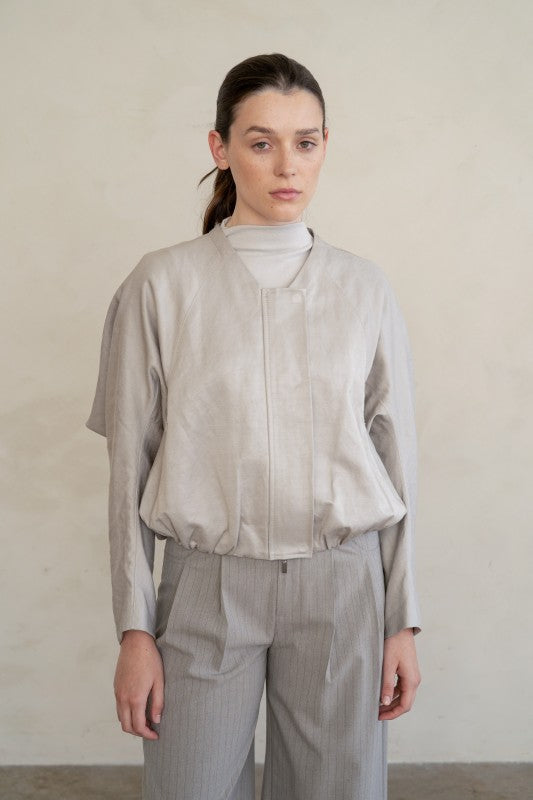 Slate Edge Sculpt Jacket-Jackets-Vixen Collection, Day Spa and Women's Boutique Located in Seattle, Washington