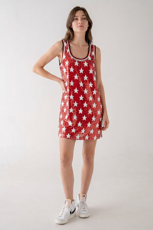 Scoop Neck Sequin Tank Mini Dress-Dresses-Vixen Collection, Day Spa and Women's Boutique Located in Seattle, Washington