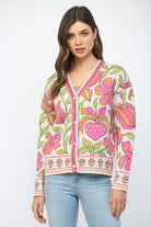 Mariposa Mosaic Cardigan-Tops-Vixen Collection, Day Spa and Women's Boutique Located in Seattle, Washington